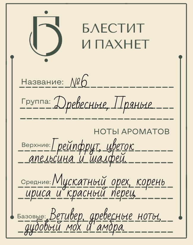 Авторский парфюм №6