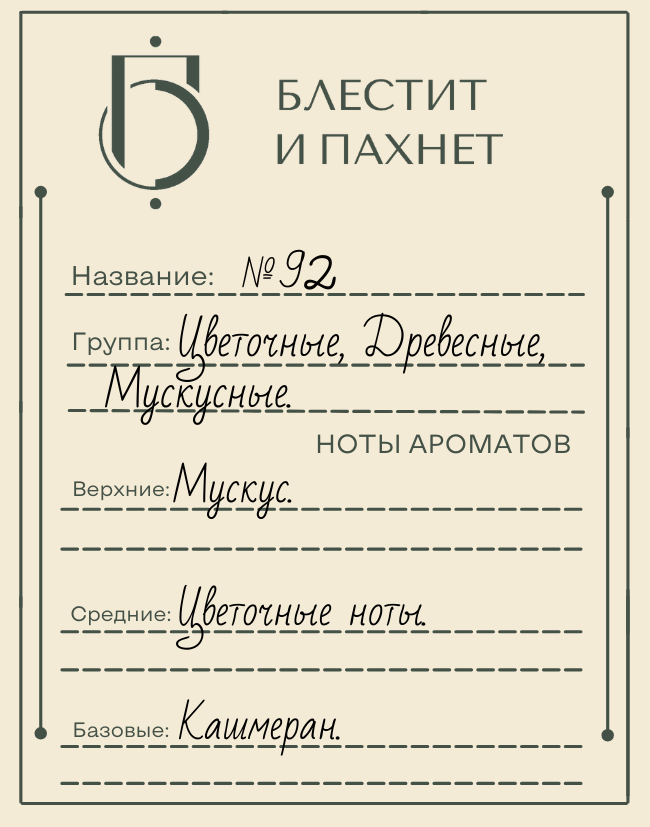 Авторский парфюм №92