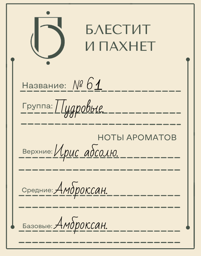 Авторский парфюм №61