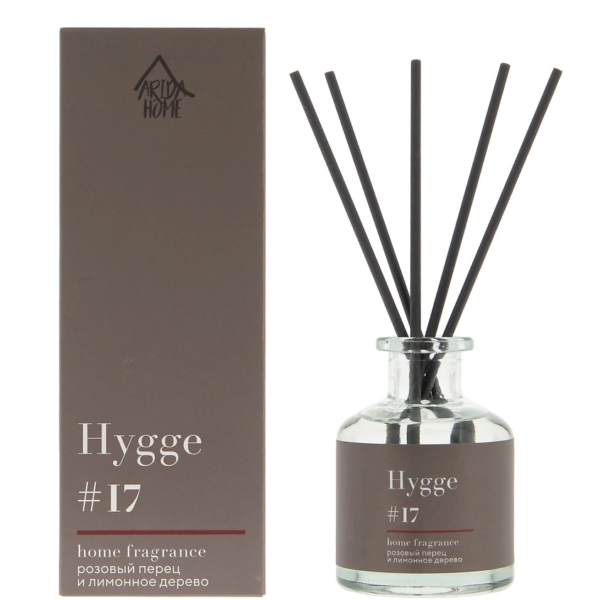 Диффузор с фибровыми палочками #17 Розовый перец и лимонное дерево