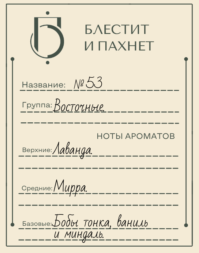 Авторский парфюм №53