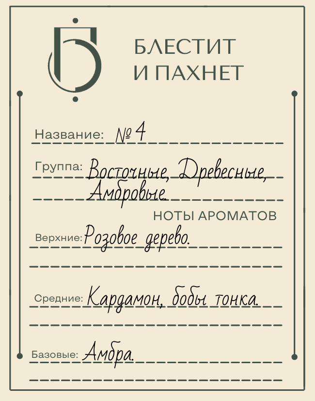 Авторский парфюм №4