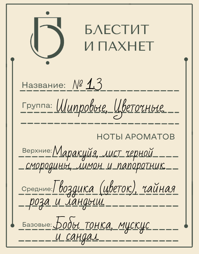 Авторский парфюм №13