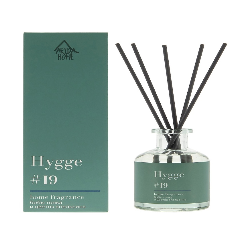 Диффузор с фибровыми палочками #19 Бобы тонка и цветок апельсина