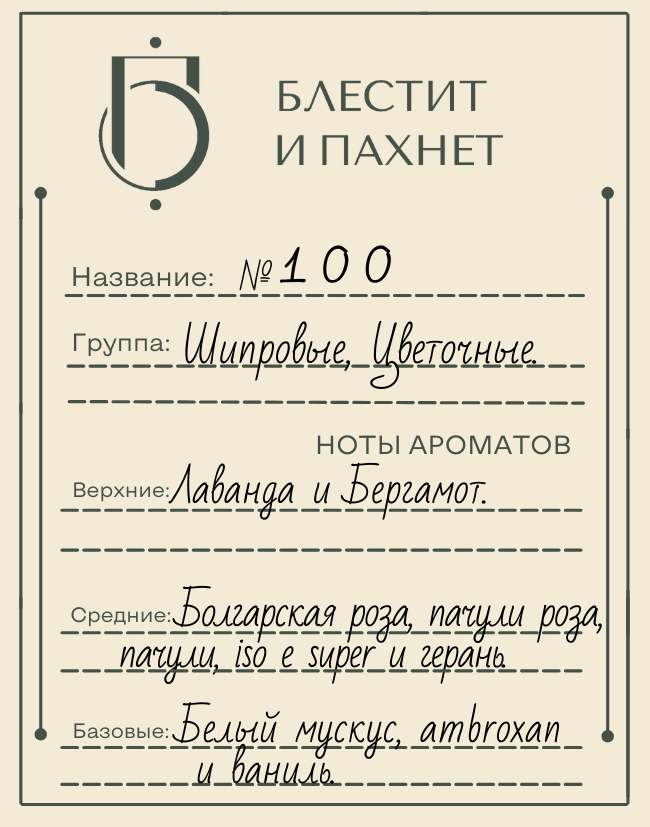 Авторский парфюм №100