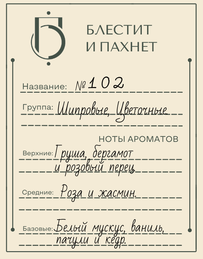 Авторский парфюм №102