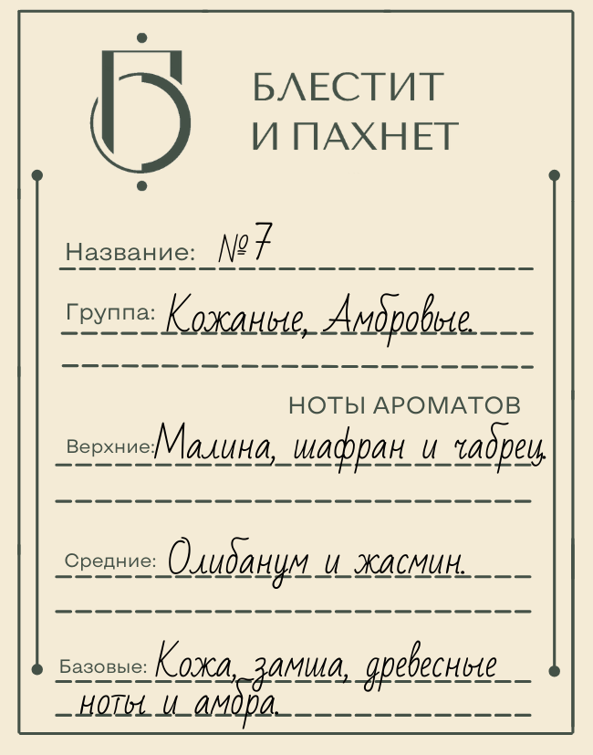 Авторский парфюм №7