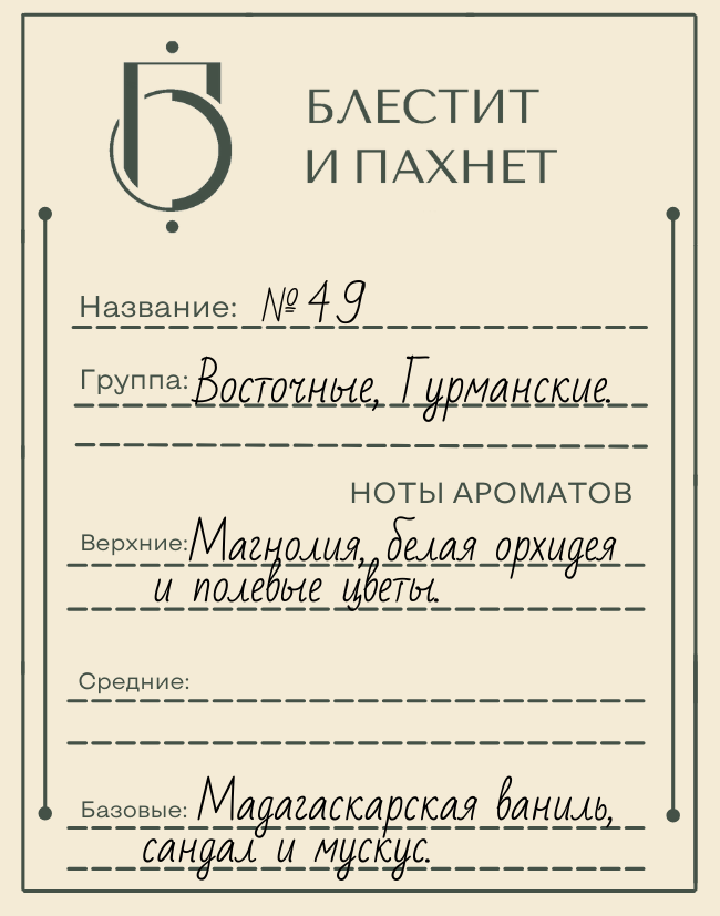 Авторский парфюм №49