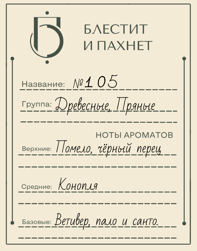 Авторский парфюм №105