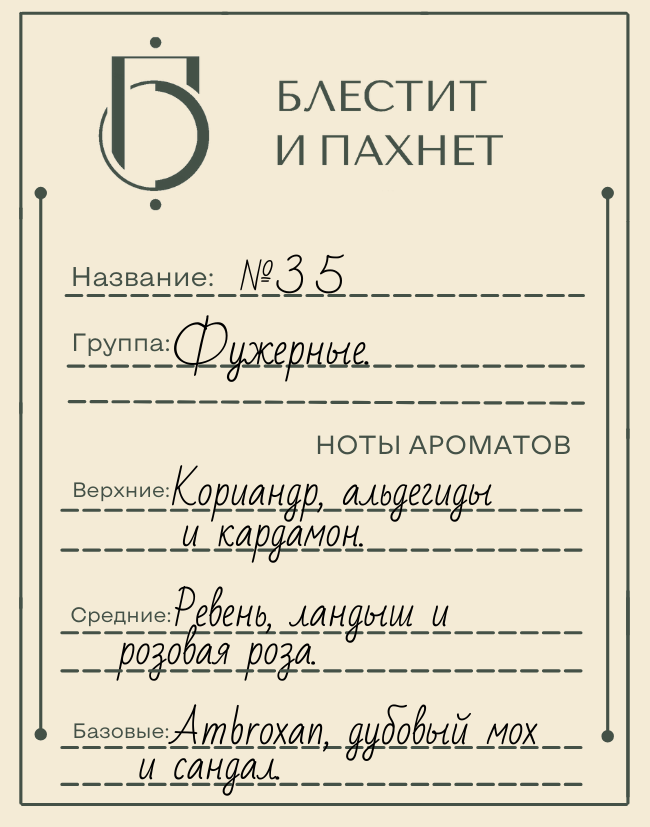 Авторский парфюм №35