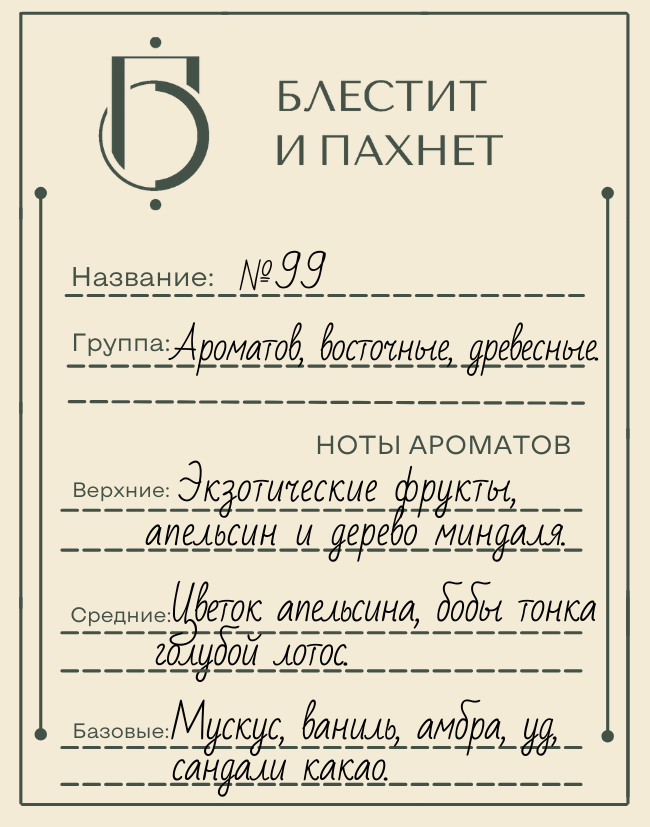 Авторский парфюм №99