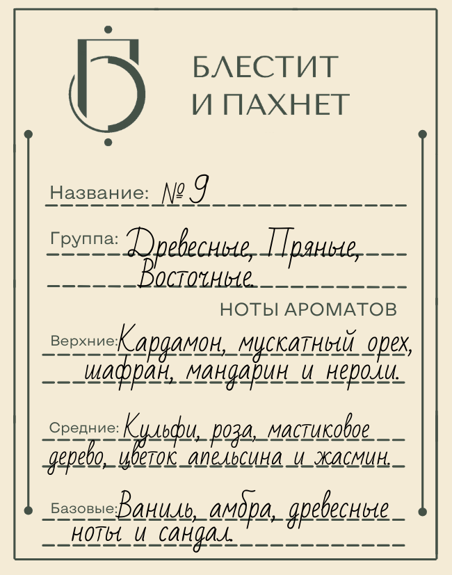 Авторский парфюм №9