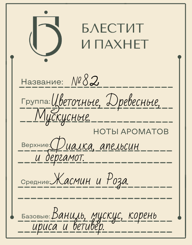 Авторский парфюм №82