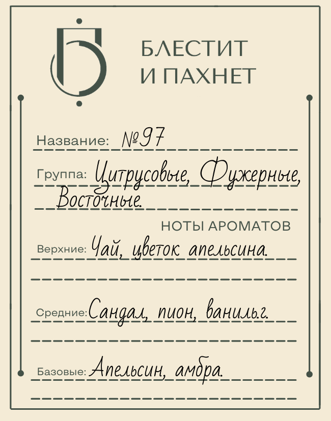 Авторский парфюм №97