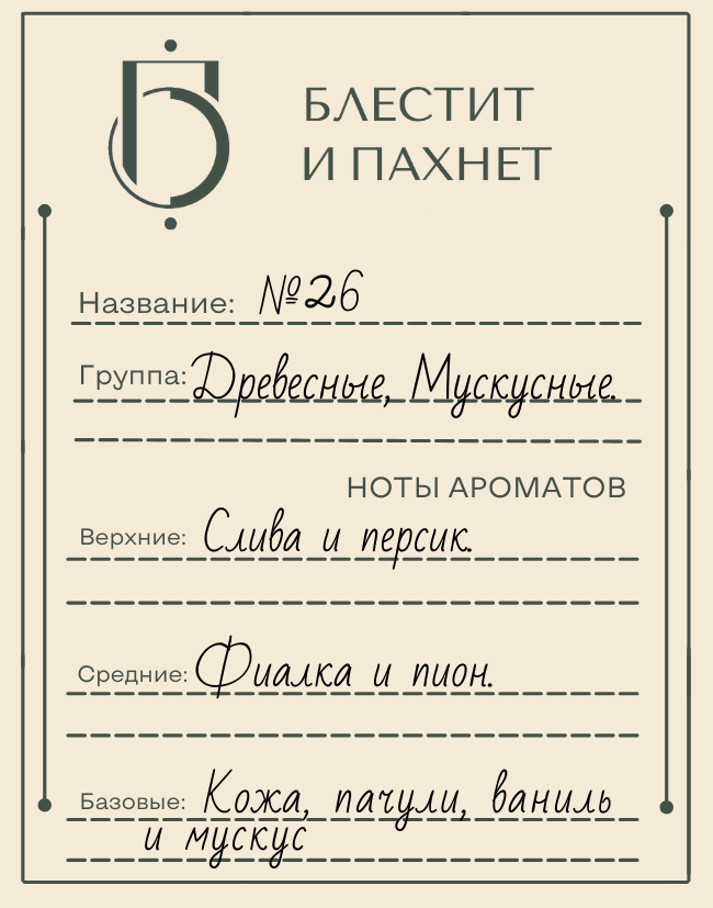 Авторский парфюм №26