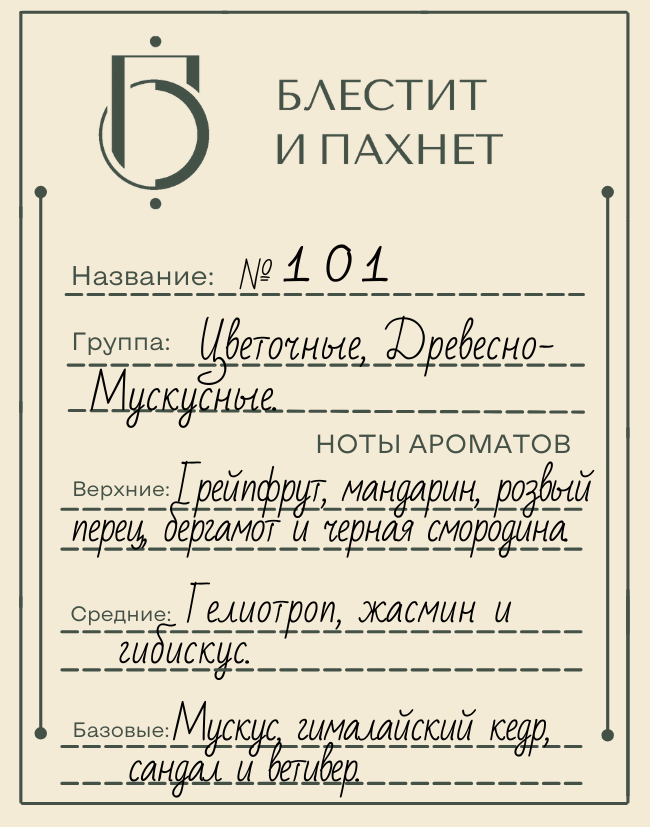 Авторский парфюм №101