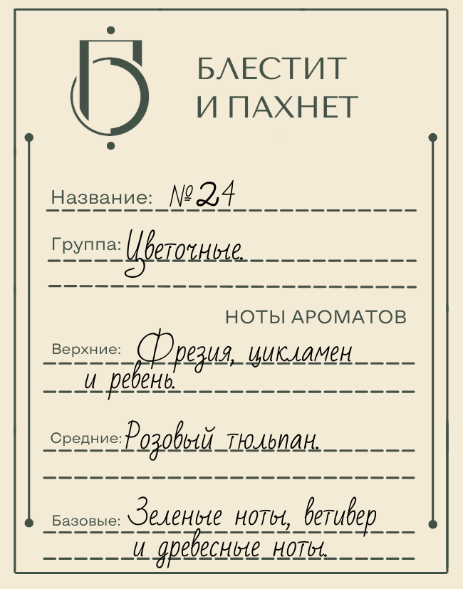 Авторский парфюм №24