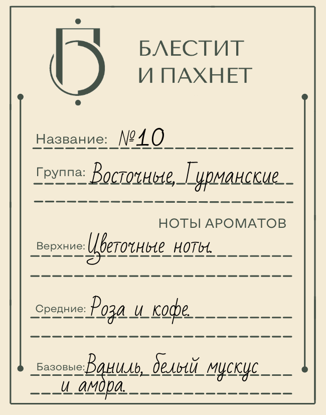 Авторский парфюм №10