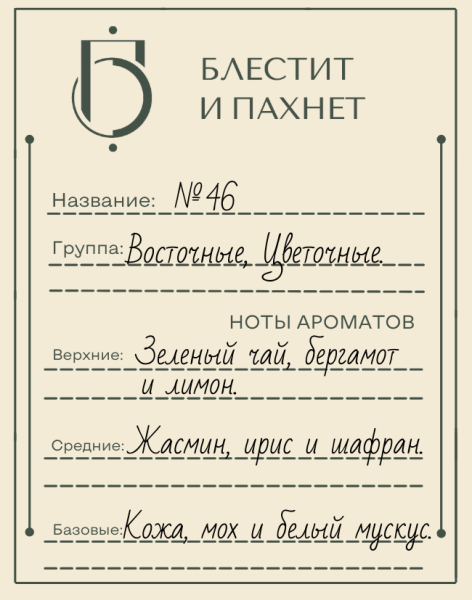 Авторский парфюм №46