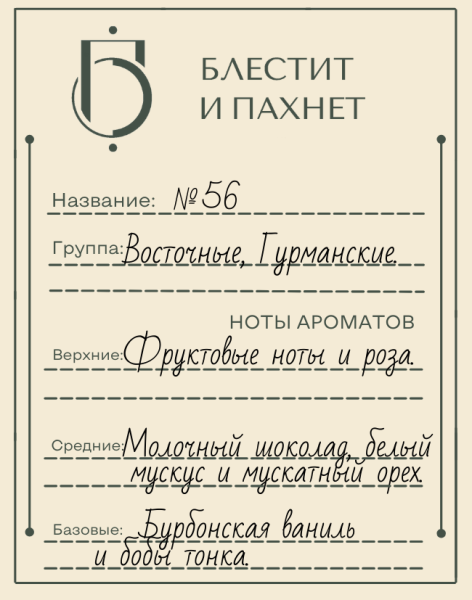 Авторский парфюм №56