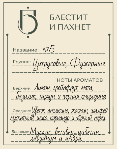 Авторский парфюм №5