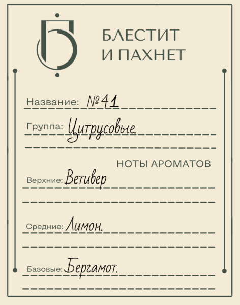 Авторский парфюм №41