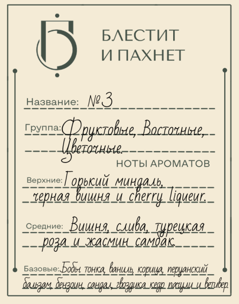 Авторский парфюм №3