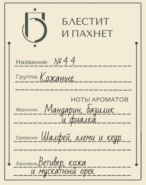 Авторский парфюм №44