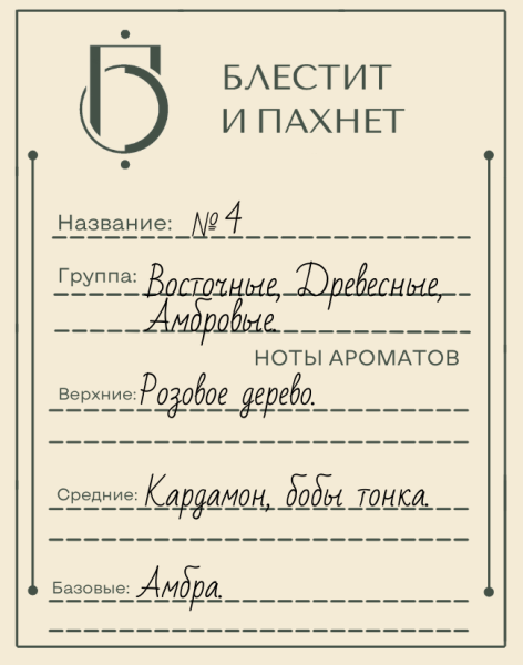 Авторский парфюм №4