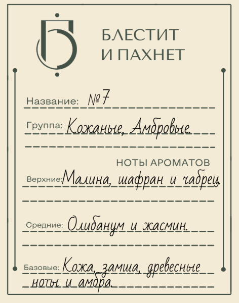 Авторский парфюм №7