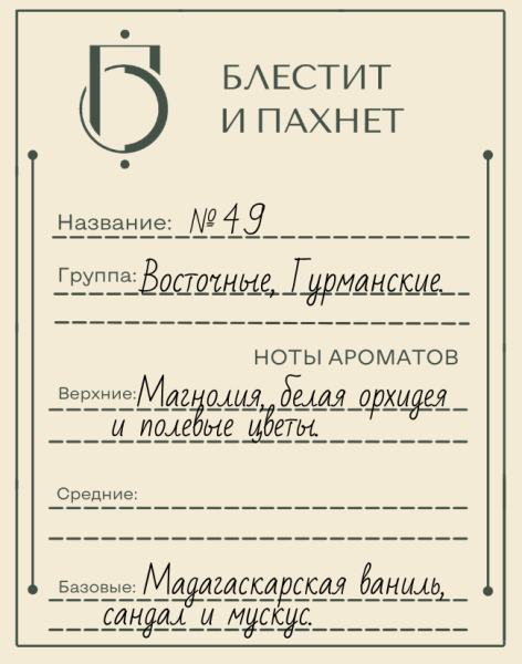 Авторский парфюм №49