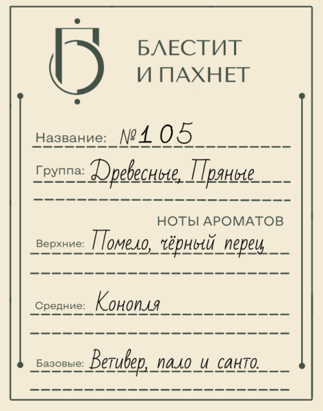 Авторский парфюм №105