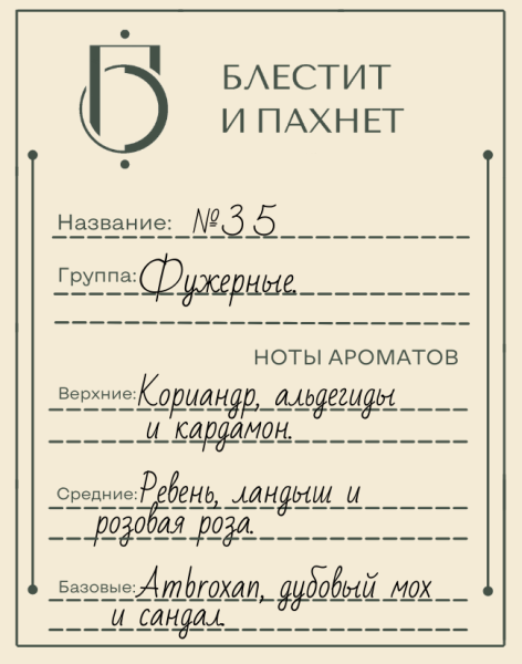 Авторский парфюм №35