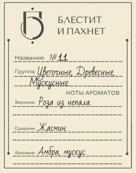 Авторский парфюм №11