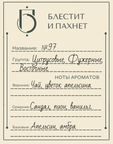 Авторский парфюм №97